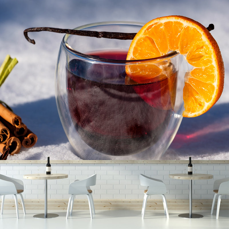 Red Wine Mural Modern Minimalist Decorative Painting Wall Art for Bar Decor