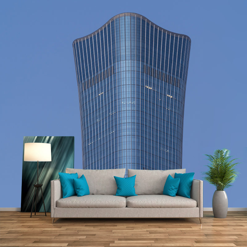Modern City Architecture Mural for Meeting Room Customized Wall Covering
