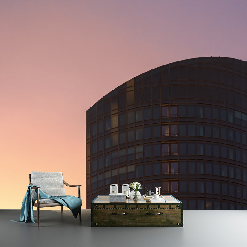 City Building Mural Wallpaper Bedroom Decorative Wall Art, Personalized Size Available