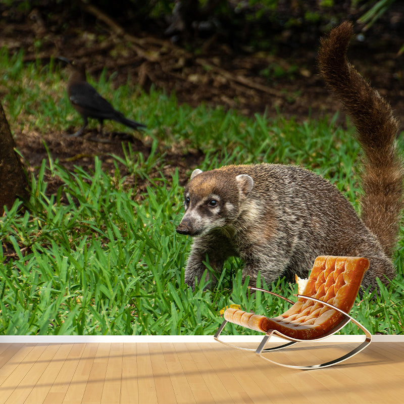 Weasel Contemporary Wall Mural Modernist Wall Covering for Bedroom Decor