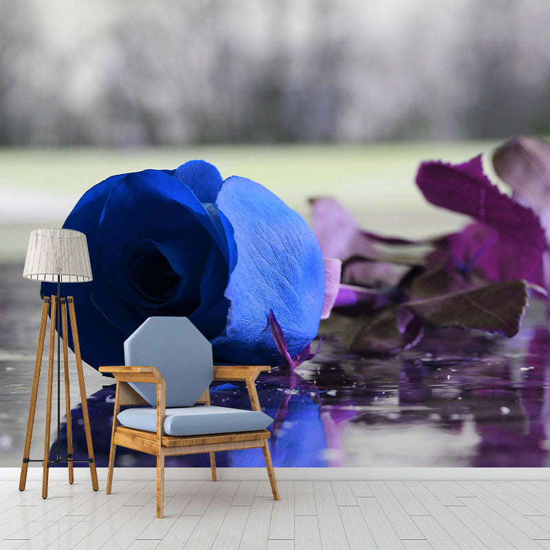 Photography Rose Mural Wallpaper for Sitting Room Decor Multiple Sizes Available