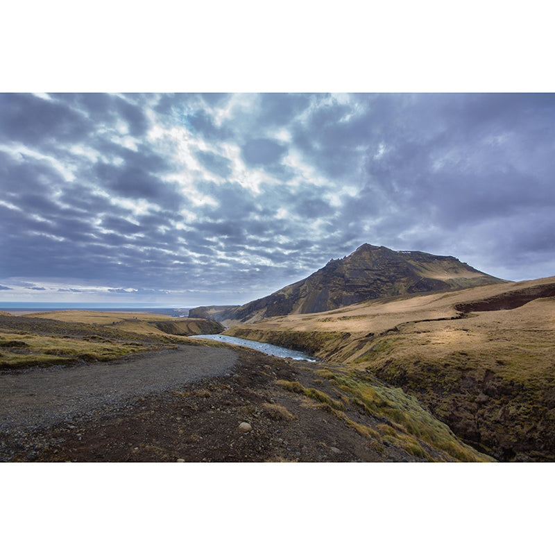 Mountain and River Mural Wallpaper Wall Covering Mildew Resistant for Sleeping Room