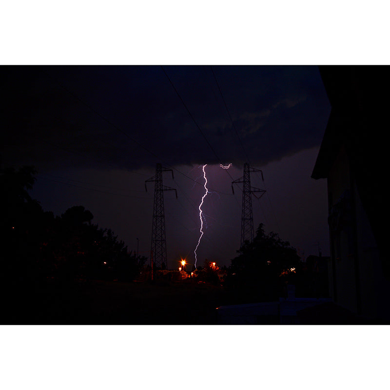 Photography Lightning Mural Wallpaper for Sitting Room Decor Multiple Sizes Available