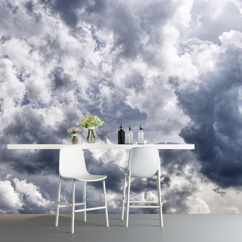 Photography Beautiful Cloud View Mural Decorative Wallpaper Decor for Living Room