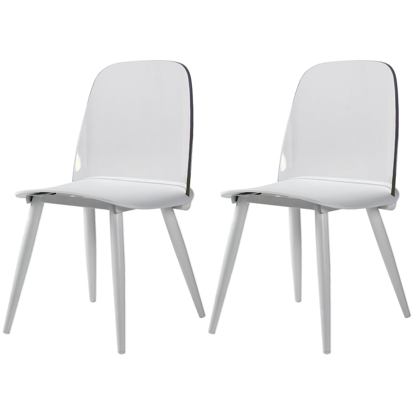 Chaises latérales tapissées à la maison de style moderne chaises de salle à manger latérales multicolores