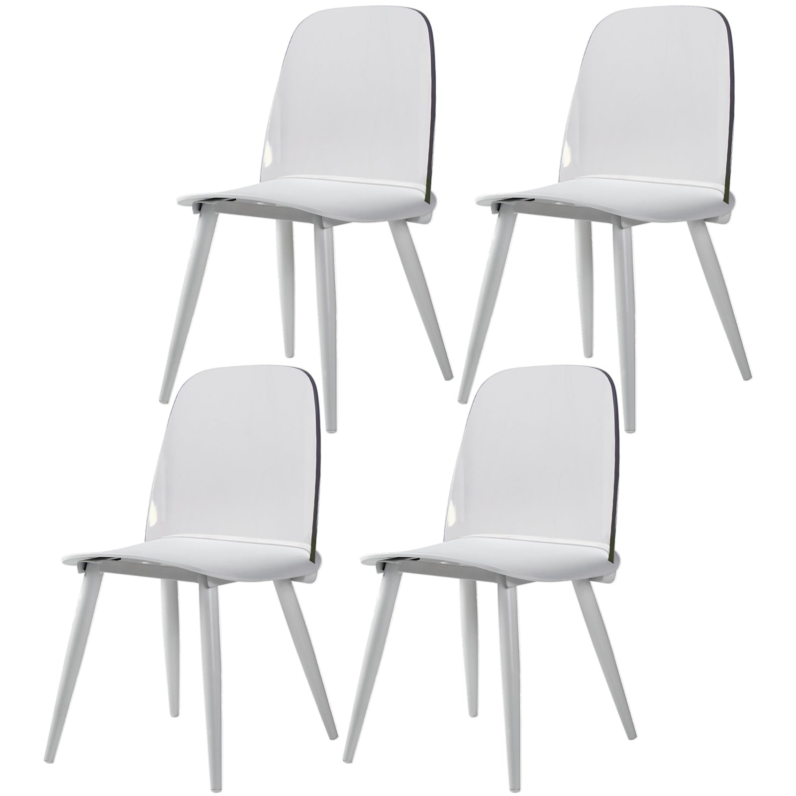 Chaises latérales tapissées à la maison de style moderne chaises de salle à manger latérales multicolores