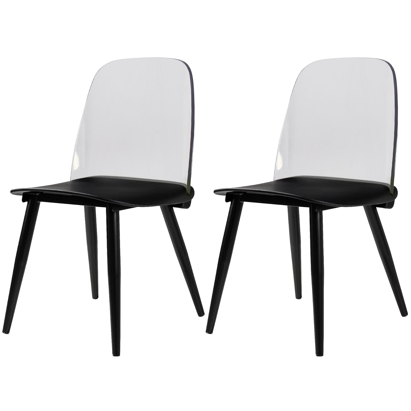 Chaises latérales tapissées à la maison de style moderne chaises de salle à manger latérales multicolores