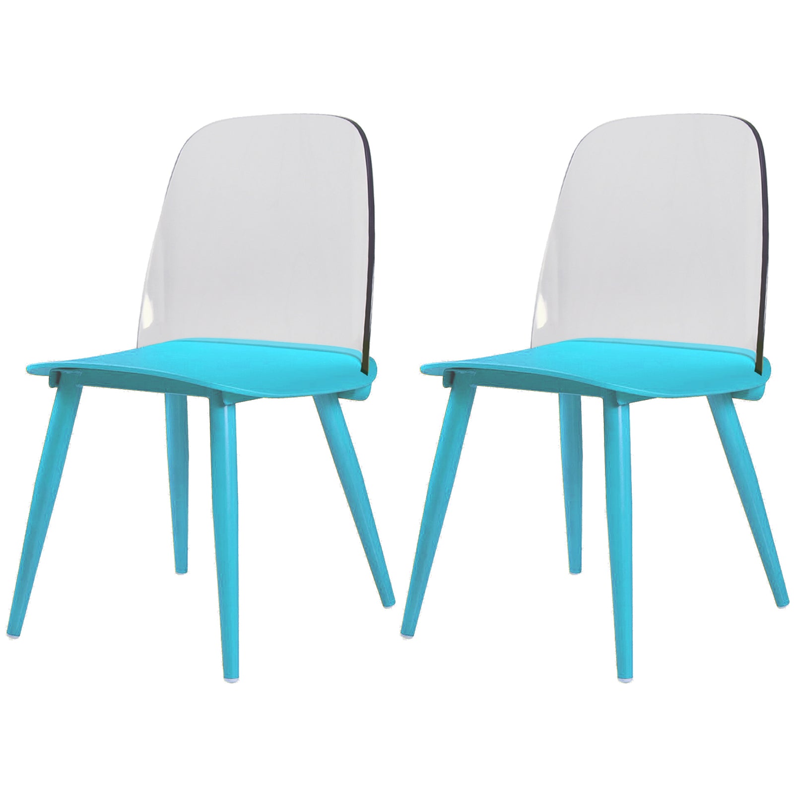 Chaises latérales tapissées à la maison de style moderne chaises de salle à manger latérales multicolores