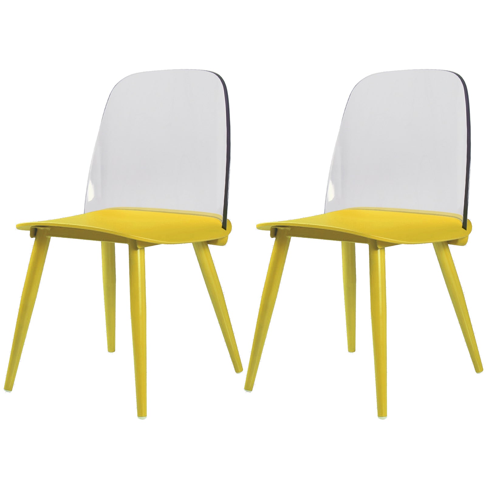 Chaises latérales tapissées à la maison de style moderne chaises de salle à manger latérales multicolores