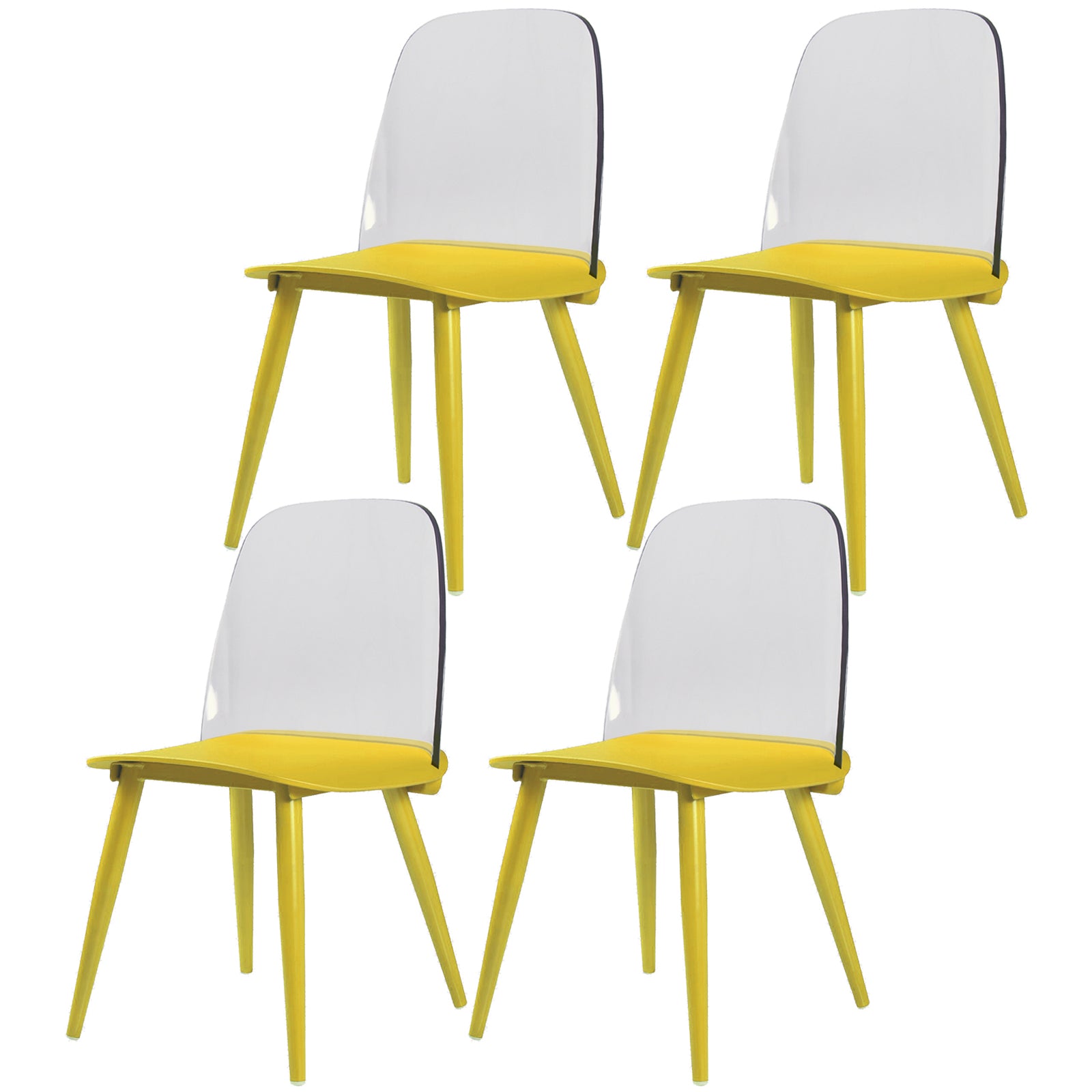 Chaises latérales tapissées à la maison de style moderne chaises de salle à manger latérales multicolores