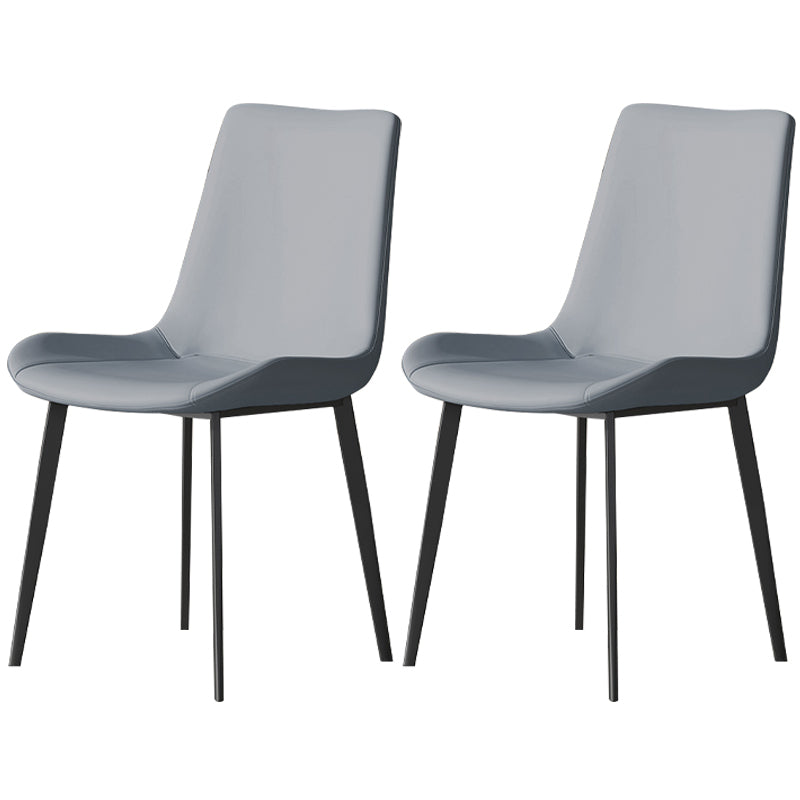 Chaise de salle à manger industrielle en métal, finition métallique, chaise de salle à manger Parsons