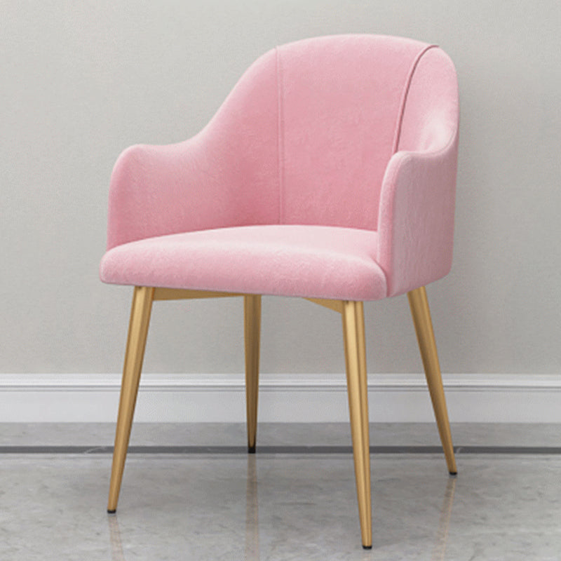 Chaise de salle à manger en métal de style scandinave, chaise à oreilles décontractée pour café