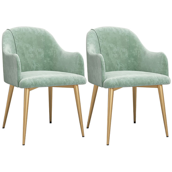 Chaise de salle à manger en métal de style scandinave, chaise à oreilles décontractée pour café
