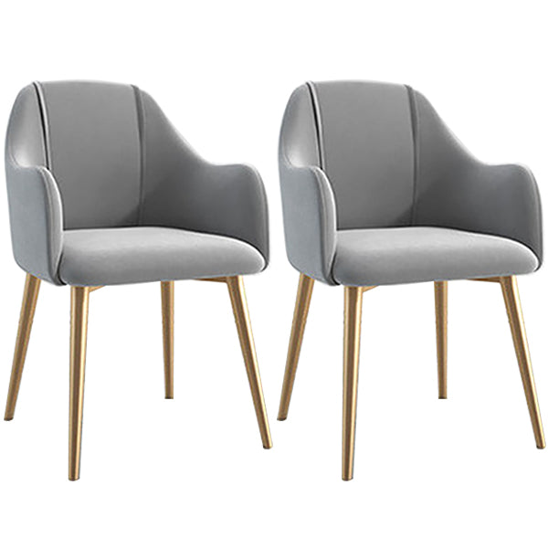 Chaise de salle à manger en métal de style scandinave, chaise à oreilles décontractée pour café