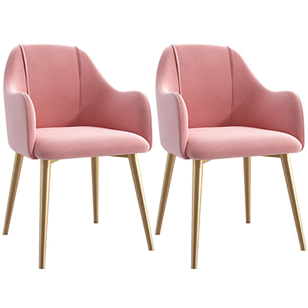 Chaise de salle à manger en métal de style scandinave, chaise à oreilles décontractée pour café