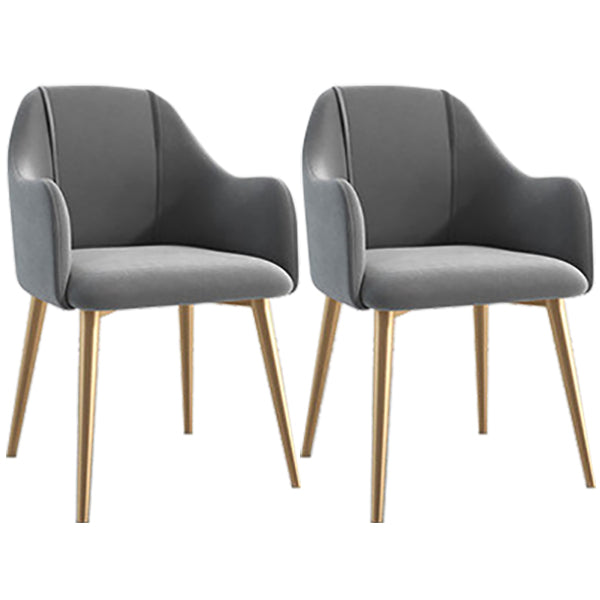 Chaise de salle à manger en métal de style scandinave, chaise à oreilles décontractée pour café