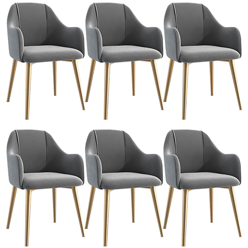 Chaise de salle à manger en métal de style scandinave, chaise à oreilles décontractée pour café