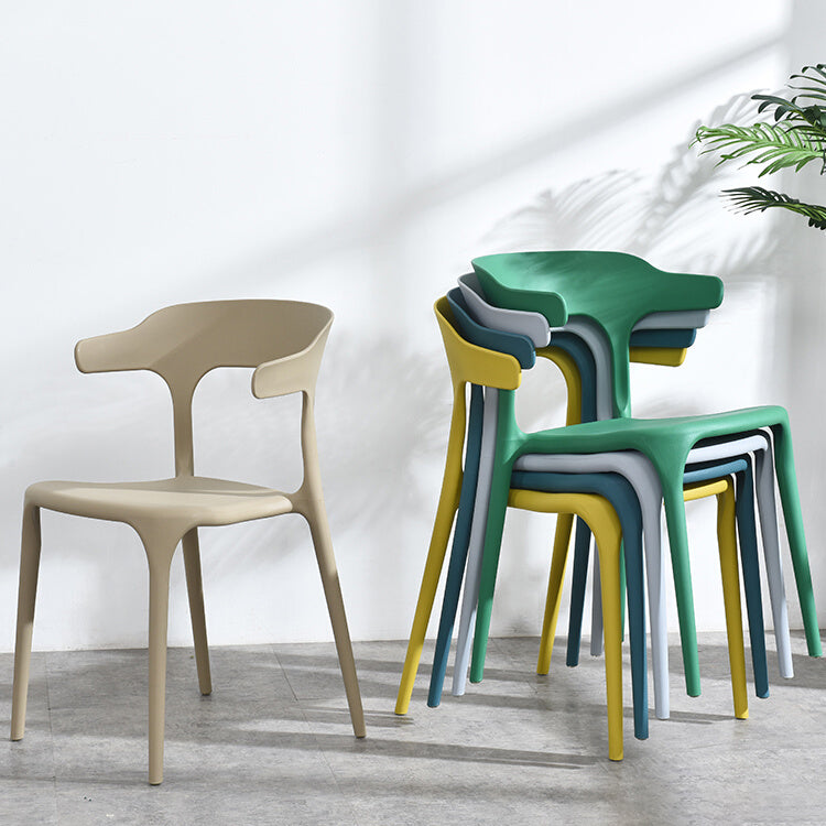Plastique moderne Open Doss Dining Claid 30 "H Chaise de salle à manger pour chambre de restaurant