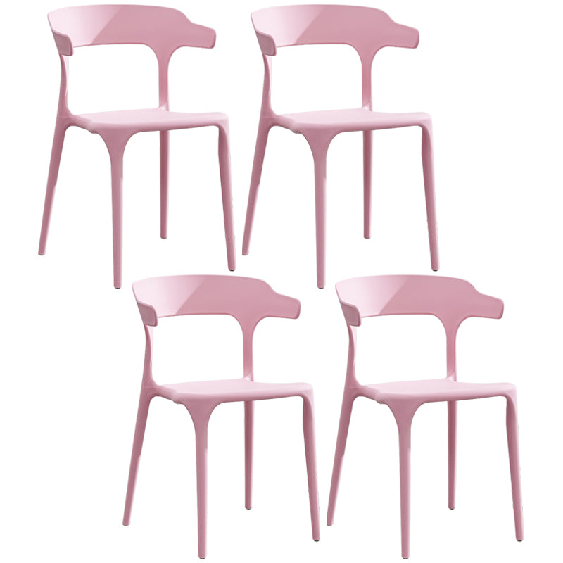 Plastique moderne Open Doss Dining Claid 30 "H Chaise de salle à manger pour chambre de restaurant