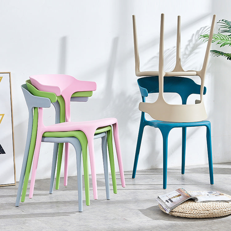 Plastique moderne Open Doss Dining Claid 30 "H Chaise de salle à manger pour chambre de restaurant