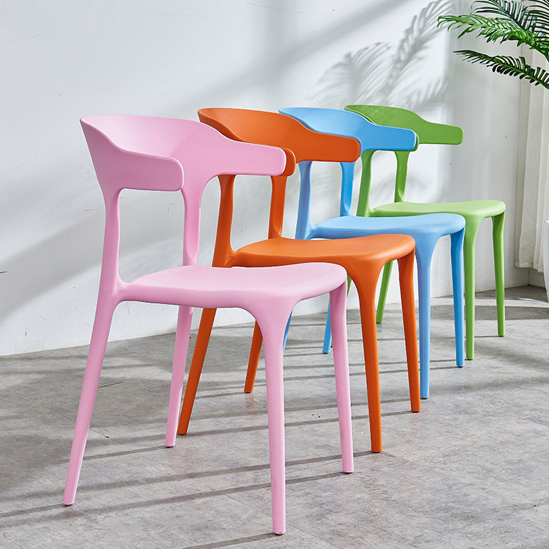 Plastique moderne Open Doss Dining Claid 30 "H Chaise de salle à manger pour chambre de restaurant