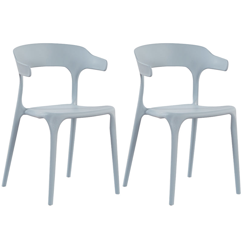 Plastique moderne Open Doss Dining Claid 30 "H Chaise de salle à manger pour chambre de restaurant