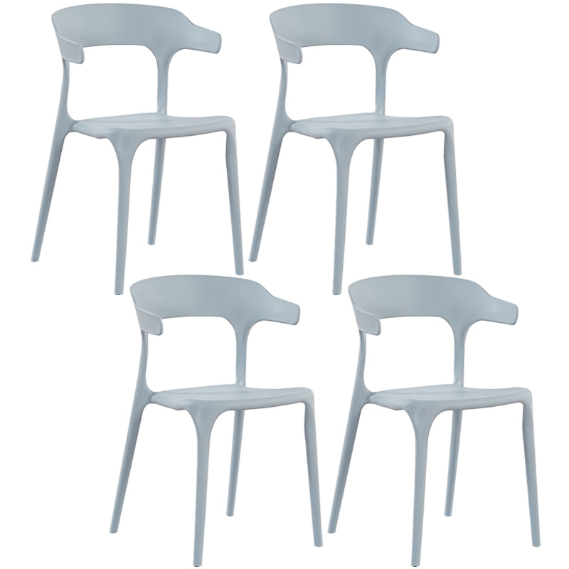 Plastique moderne Open Doss Dining Claid 30 "H Chaise de salle à manger pour chambre de restaurant