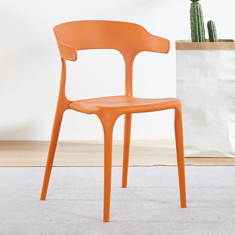 Plastique moderne Open Doss Dining Claid 30 "H Chaise de salle à manger pour chambre de restaurant