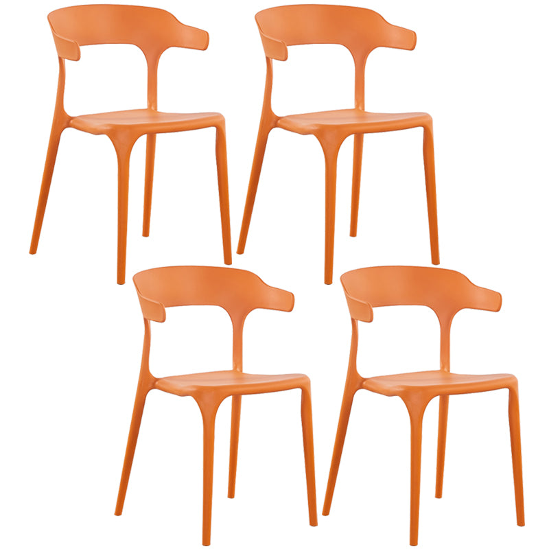 Plastique moderne Open Doss Dining Claid 30 "H Chaise de salle à manger pour chambre de restaurant