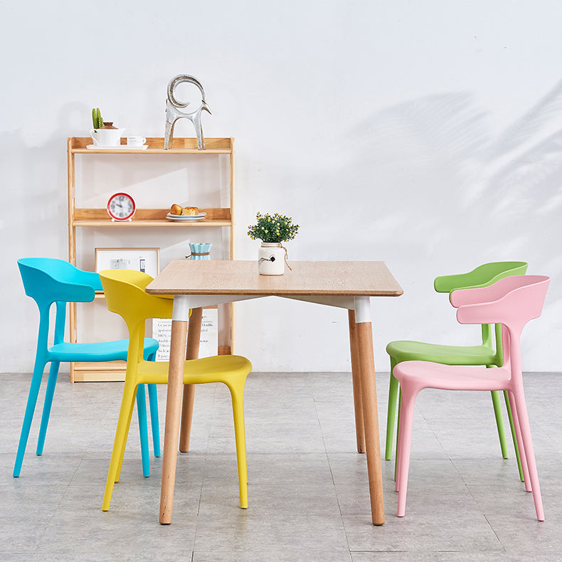 Plastique moderne Open Doss Dining Claid 30 "H Chaise de salle à manger pour chambre de restaurant
