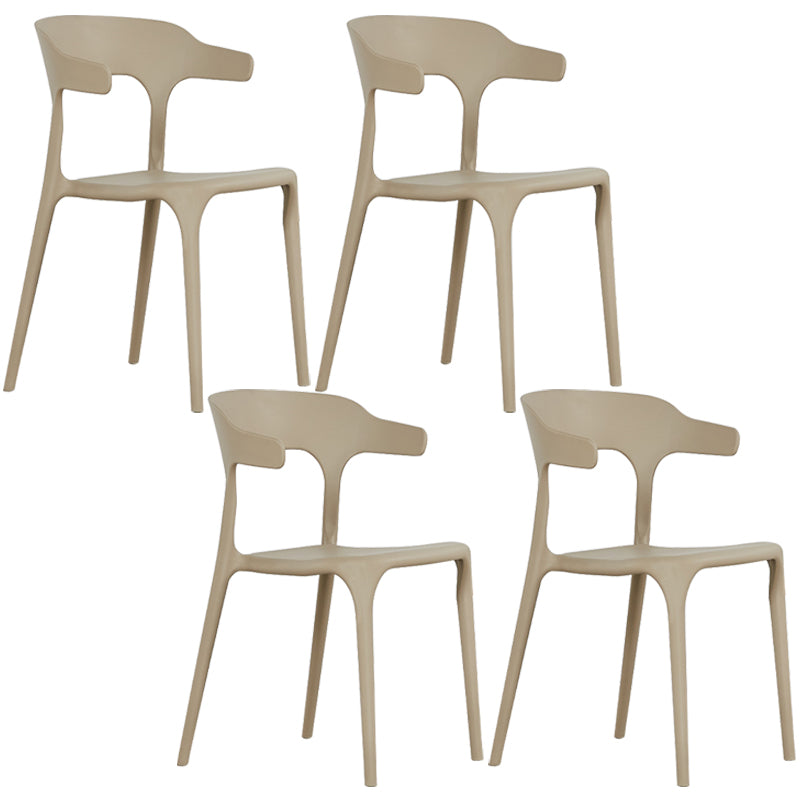 Plastique moderne Open Doss Dining Claid 30 "H Chaise de salle à manger pour chambre de restaurant