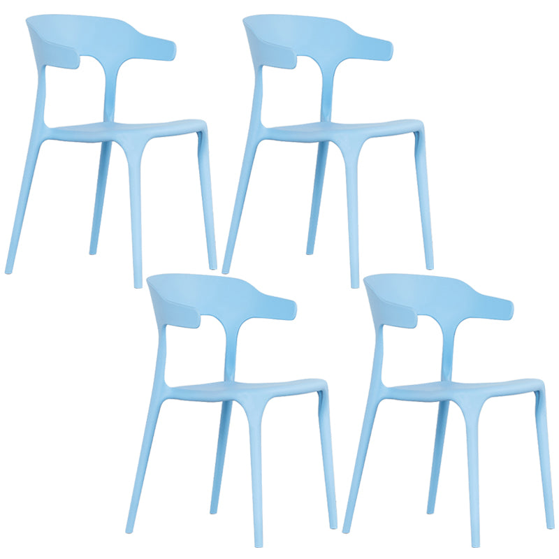 Plastique moderne Open Doss Dining Claid 30 "H Chaise de salle à manger pour chambre de restaurant