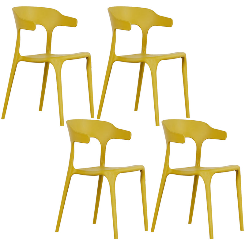 Plastique moderne Open Doss Dining Claid 30 "H Chaise de salle à manger pour chambre de restaurant
