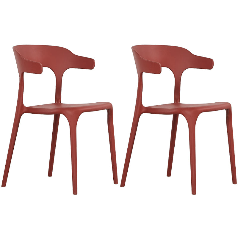 Plastique moderne Open Doss Dining Claid 30 "H Chaise de salle à manger pour chambre de restaurant