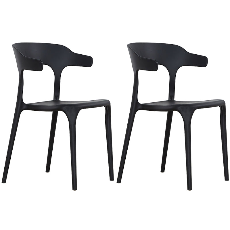 Plastique moderne Open Doss Dining Claid 30 "H Chaise de salle à manger pour chambre de restaurant