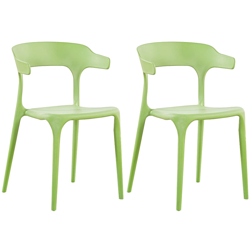 Plastique moderne Open Doss Dining Claid 30 "H Chaise de salle à manger pour chambre de restaurant
