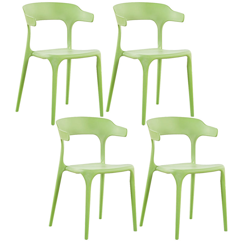 Plastique moderne Open Doss Dining Claid 30 "H Chaise de salle à manger pour chambre de restaurant