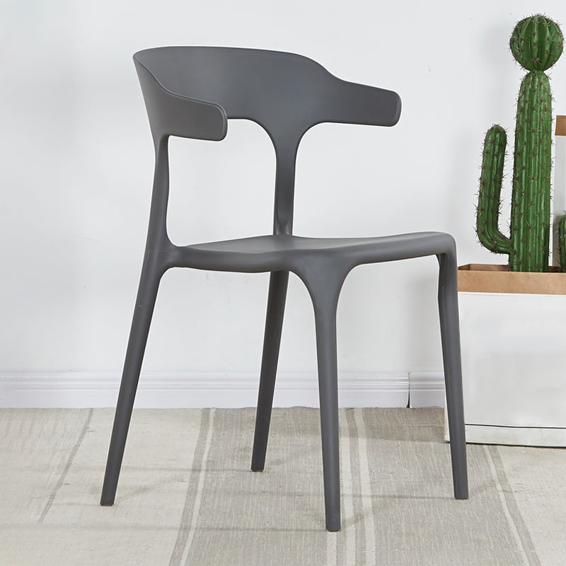 Plastique moderne Open Doss Dining Claid 30 "H Chaise de salle à manger pour chambre de restaurant