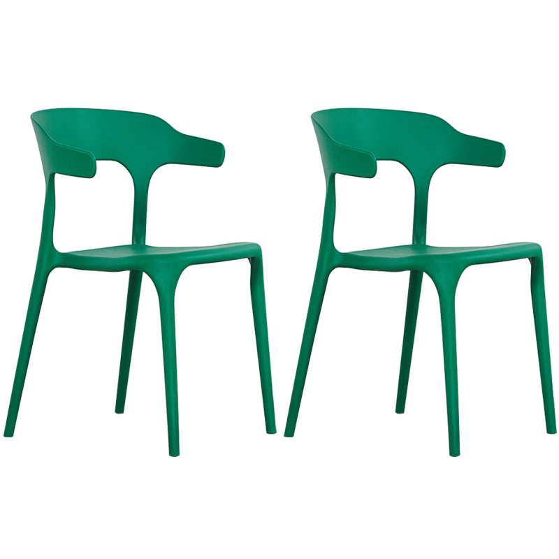 Plastique moderne Open Doss Dining Claid 30 "H Chaise de salle à manger pour chambre de restaurant