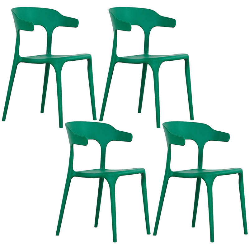 Plastique moderne Open Doss Dining Claid 30 "H Chaise de salle à manger pour chambre de restaurant
