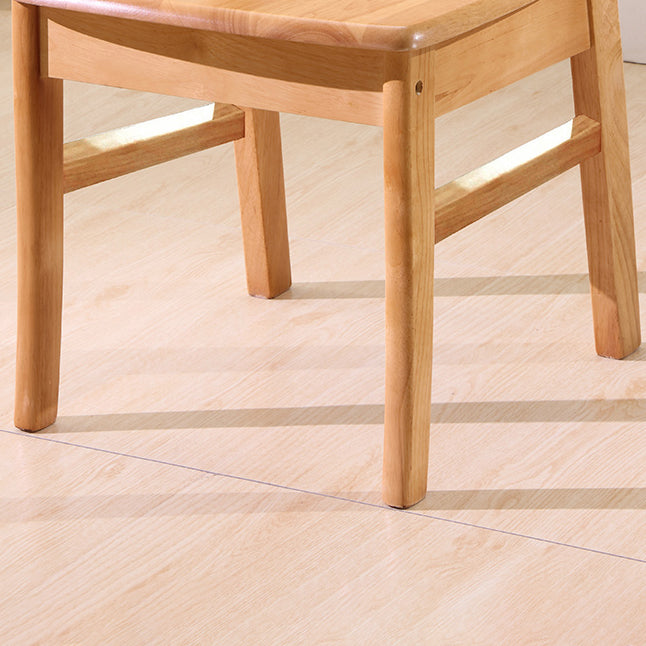 Chaise de salle à manger carrée en bois de cuisine Morden, chaise de salle à manger empilable avec dossier en échelle