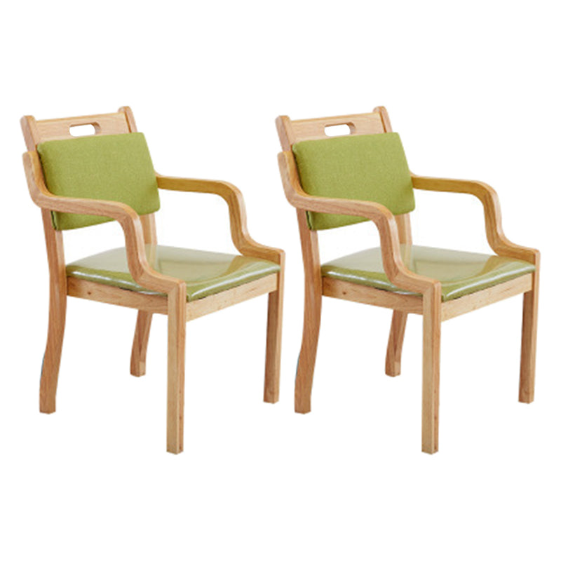 Chaise d'appoint de salle à manger en bois de cuisine contemporaine, chaise d'appoint de salle à manger à dossier ouvert