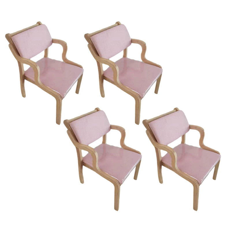 Chaise d'appoint de salle à manger en bois de cuisine contemporaine, chaise d'appoint de salle à manger à dossier ouvert
