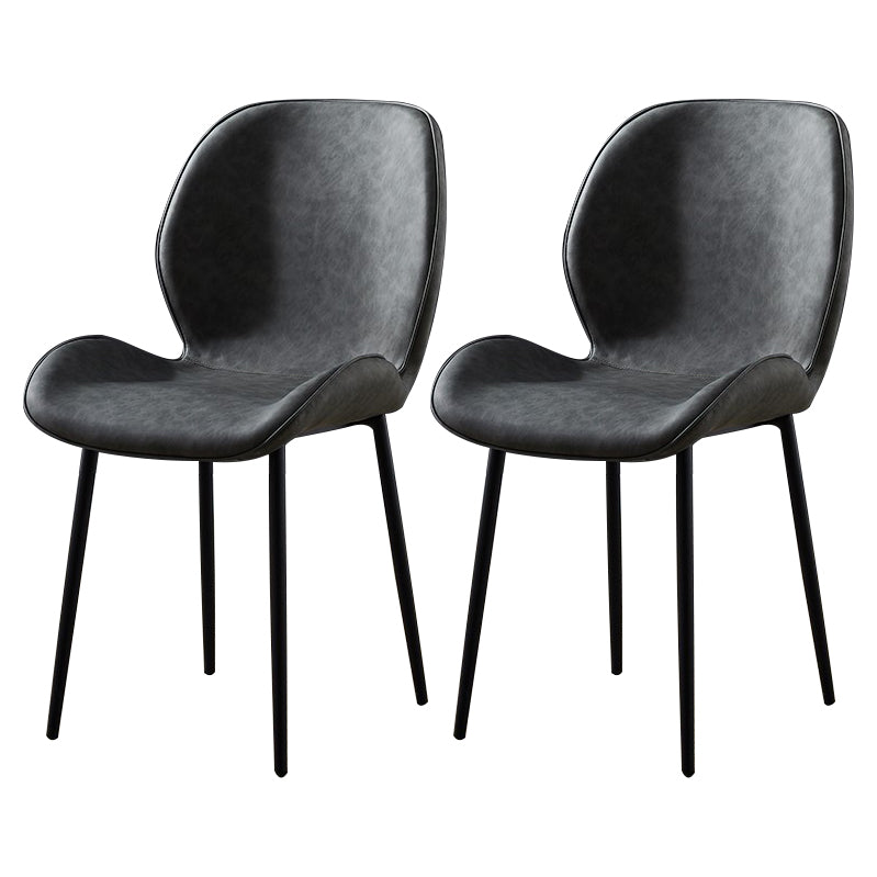 Chaise d'appoint en métal pour café scandinave, finition mate, chaise de salle à manger à oreilles