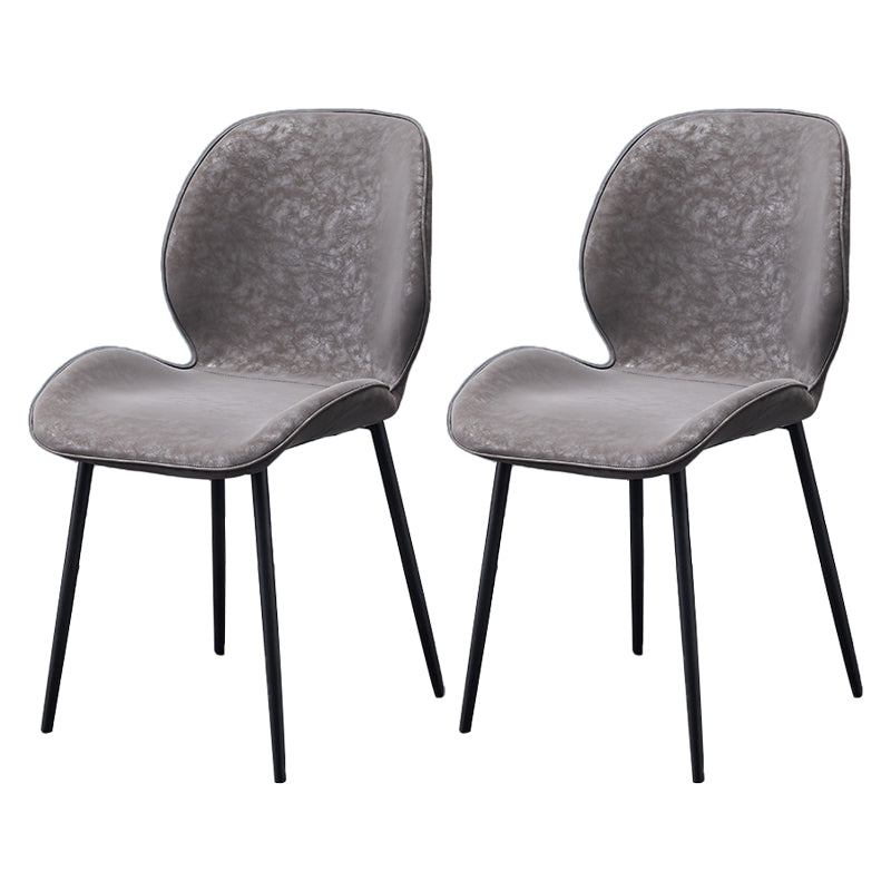 Chaise d'appoint en métal pour café scandinave, finition mate, chaise de salle à manger à oreilles