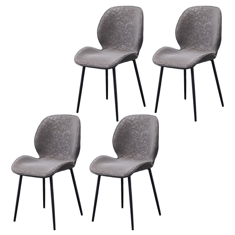 Chaise d'appoint en métal pour café scandinave, finition mate, chaise de salle à manger à oreilles