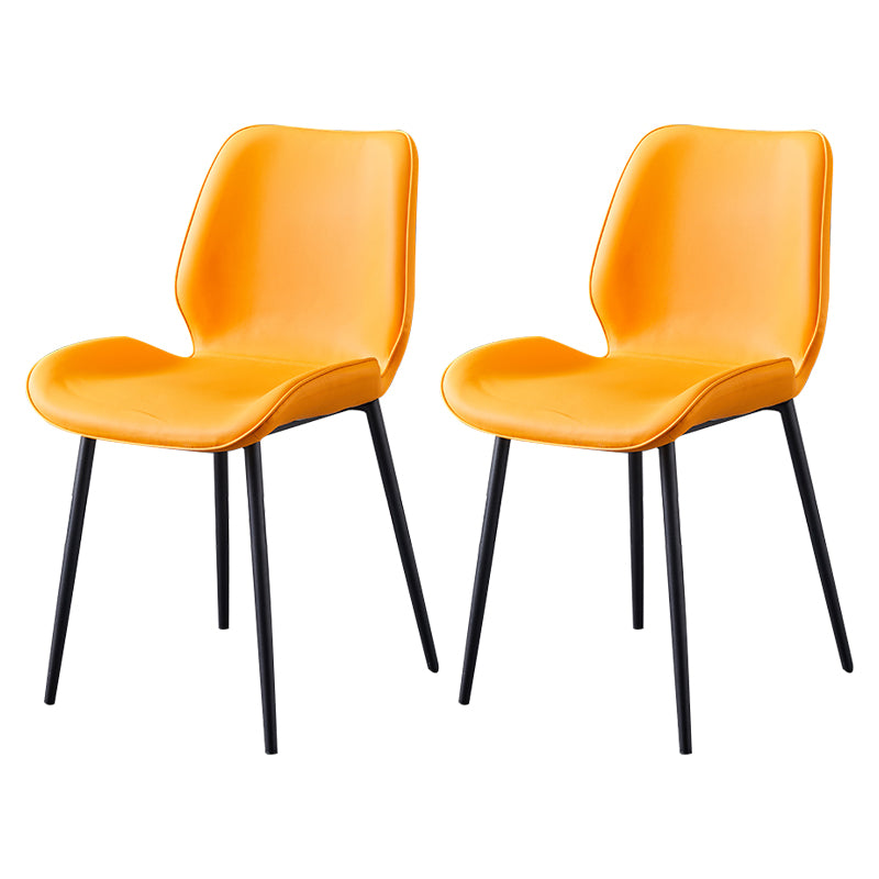 Chaise d'appoint en métal pour café scandinave, finition mate, chaise de salle à manger à oreilles