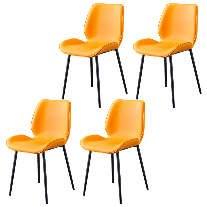 Chaise d'appoint en métal pour café scandinave, finition mate, chaise de salle à manger à oreilles