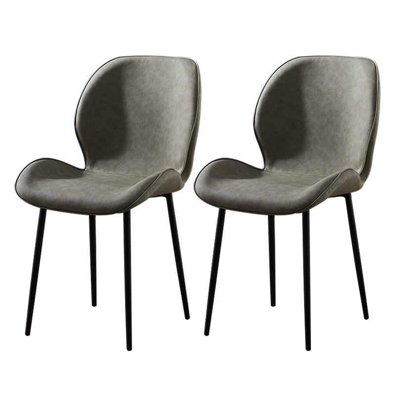 Chaise d'appoint en métal pour café scandinave, finition mate, chaise de salle à manger à oreilles