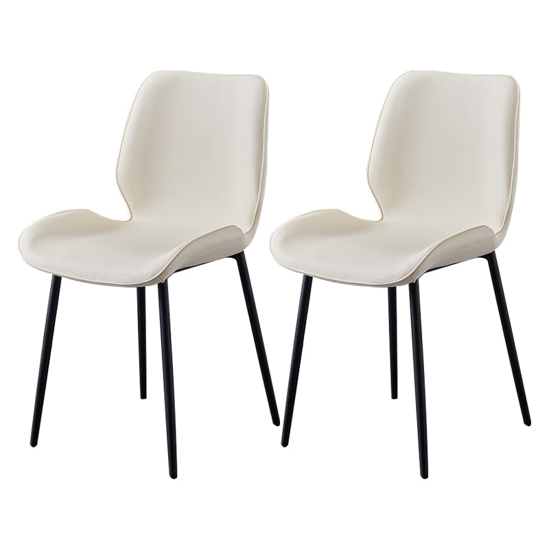 Chaise d'appoint en métal pour café scandinave, finition mate, chaise de salle à manger à oreilles
